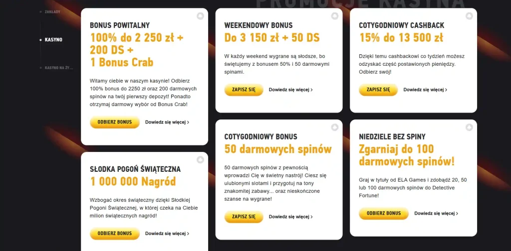 Bonusy Kasyna Fezbet.